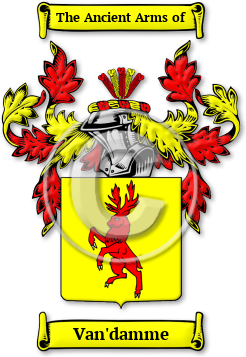 Van'damme Family Crest Download (jpg) Legacy Series - 150 DPI