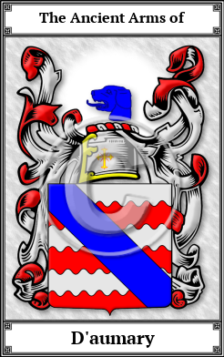 D'aumary Family Crest Download (JPG)  Book Plated - 150 DPI