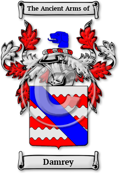 Damrey Family Crest Download (jpg) Legacy Series - 150 DPI
