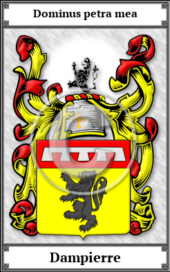 Dampierre Family Crest Download (JPG) Book Plated - 600 DPI