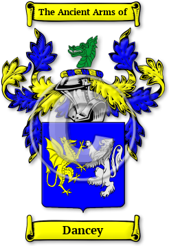 Dancey Family Crest Download (jpg) Legacy Series - 150 DPI