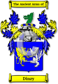 Dinzy Family Crest Download (jpg) Legacy Series - 150 DPI