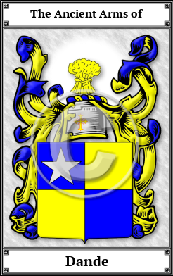 Dande Family Crest Download (JPG) Book Plated - 600 DPI