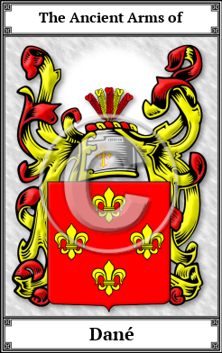 Dané Family Crest Download (JPG)  Book Plated - 150 DPI