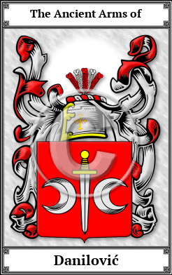 Danilović Family Crest Download (JPG)  Book Plated - 150 DPI