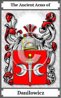 Danilowicz Family Crest Download (JPG)  Book Plated - 150 DPI