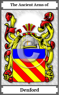 Denford Family Crest Download (JPG)  Book Plated - 150 DPI