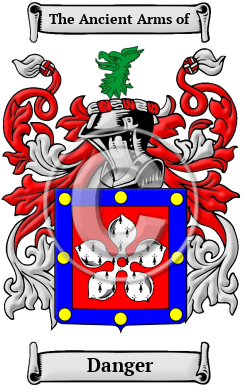 Danger Family Crest Download (JPG) Heritage Series - 600 DPI