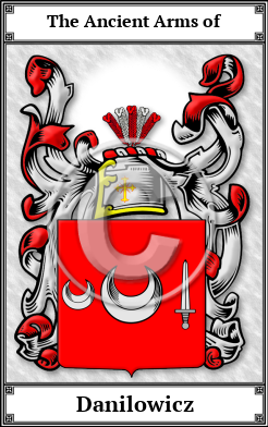 Danilowicz Family Crest Download (JPG)  Book Plated - 150 DPI
