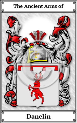 Danelin Family Crest Download (JPG)  Book Plated - 150 DPI