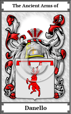 Danello Family Crest Download (JPG)  Book Plated - 150 DPI