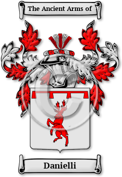 Danielli Family Crest Download (jpg) Legacy Series - 150 DPI