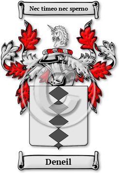Deneil Family Crest Download (jpg) Legacy Series - 150 DPI