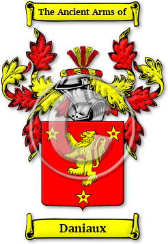 Daniaux Family Crest Download (JPG) Legacy Series - 600 DPI