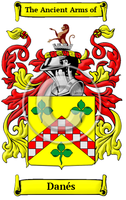 Danés Family Crest Download (JPG) Heritage Series - 300 DPI