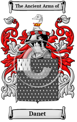 Danet Family Crest Download (JPG) Heritage Series - 600 DPI