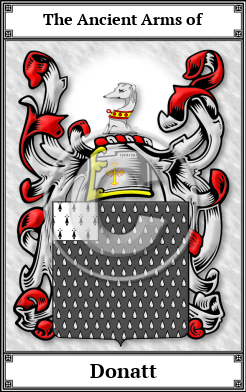 Donatt Family Crest Download (JPG) Book Plated - 600 DPI