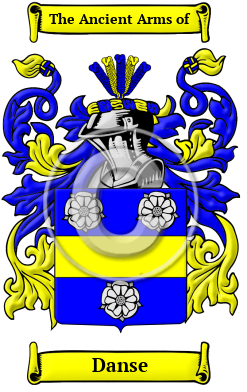 Danse Family Crest Download (JPG) Heritage Series - 600 DPI