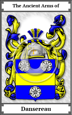 Dansereau Family Crest Download (JPG)  Book Plated - 150 DPI