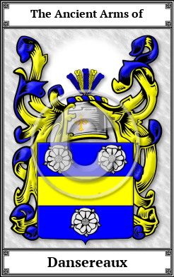 Dansereaux Family Crest Download (JPG)  Book Plated - 150 DPI