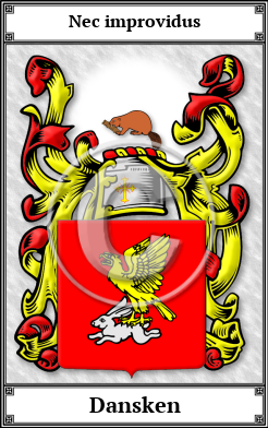 Dansken Family Crest Download (JPG)  Book Plated - 150 DPI