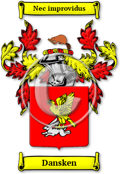 Dansken Family Crest Download (jpg) Legacy Series - 150 DPI