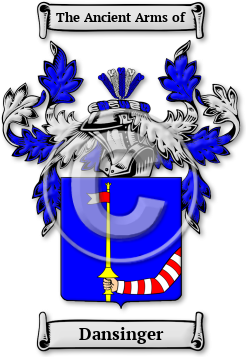 Dansinger Family Crest Download (jpg) Legacy Series - 150 DPI