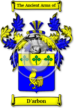 D'arbon Family Crest Download (jpg) Legacy Series - 150 DPI