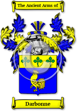 Darbonne Family Crest Download (jpg) Legacy Series - 150 DPI