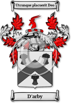 D'arby Family Crest Download (jpg) Legacy Series - 150 DPI