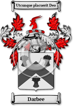 Darbee Family Crest Download (jpg) Legacy Series - 150 DPI