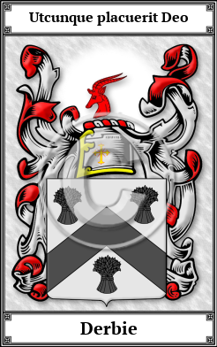 Derbie Family Crest Download (JPG)  Book Plated - 150 DPI