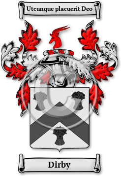 Dirby Family Crest Download (jpg) Legacy Series - 150 DPI