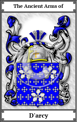 D'arcy Family Crest Download (JPG)  Book Plated - 150 DPI
