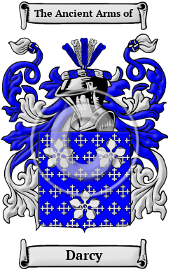 Darcy Family Crest Download (JPG) Heritage Series - 600 DPI