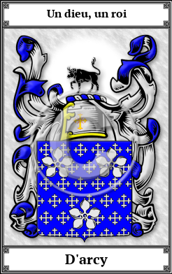 D'arcy Family Crest Download (JPG)  Book Plated - 150 DPI