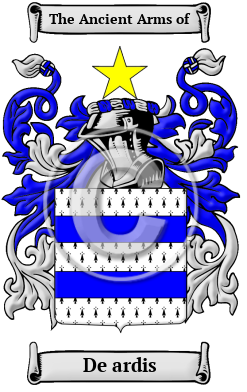 De ardis Family Crest/Coat of Arms