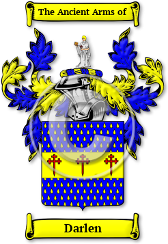 Darlen Family Crest Download (jpg) Legacy Series - 150 DPI