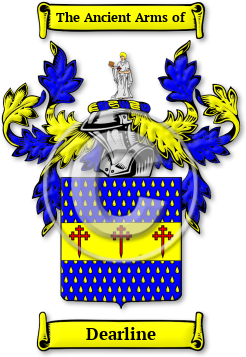 Dearline Family Crest Download (jpg) Legacy Series - 150 DPI