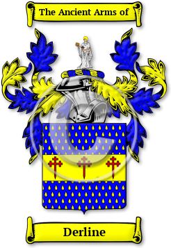 Derline Family Crest Download (JPG) Legacy Series - 600 DPI