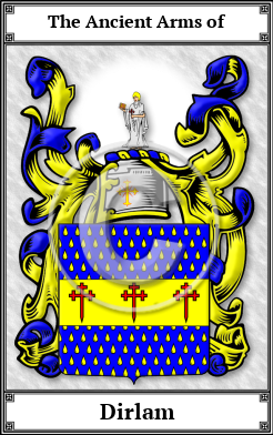 Dirlam Family Crest Download (JPG)  Book Plated - 150 DPI