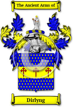 Dirlyng Family Crest Download (jpg) Legacy Series - 150 DPI