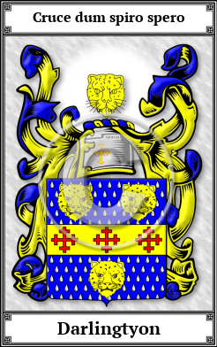 Darlingtyon Family Crest Download (JPG) Book Plated - 600 DPI