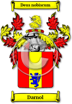 Darnol Family Crest Download (jpg) Legacy Series - 150 DPI