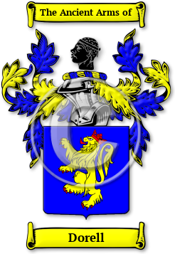 Dorell Family Crest Download (jpg) Legacy Series - 150 DPI