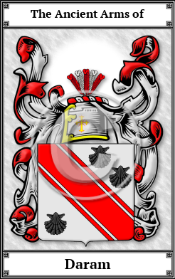 Daram Family Crest Download (JPG)  Book Plated - 150 DPI
