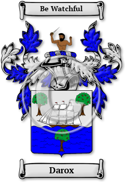 Darox Family Crest Download (jpg) Legacy Series - 150 DPI