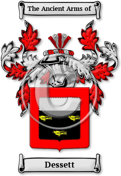 Dessett Family Crest Download (jpg) Legacy Series - 150 DPI