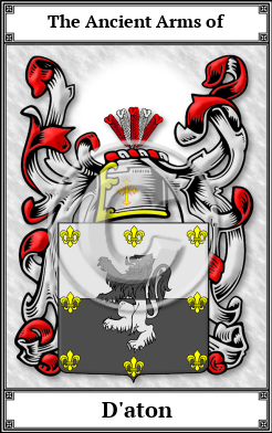 D'aton Family Crest Download (JPG)  Book Plated - 150 DPI