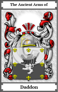 Daddon Family Crest Download (JPG)  Book Plated - 150 DPI